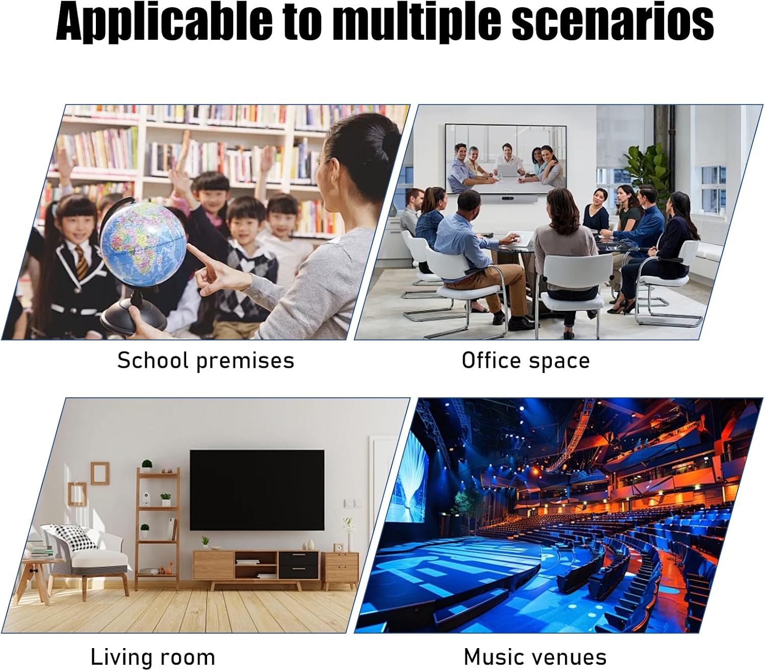 Heavy Duty Audio Rack Tower, Av Media Player Stand with Wooden Shelves, Black Cd Stereo Equipment Cabinet, Suitable for Home,Office/Audio Video/Theate (Black, 2 Tier)